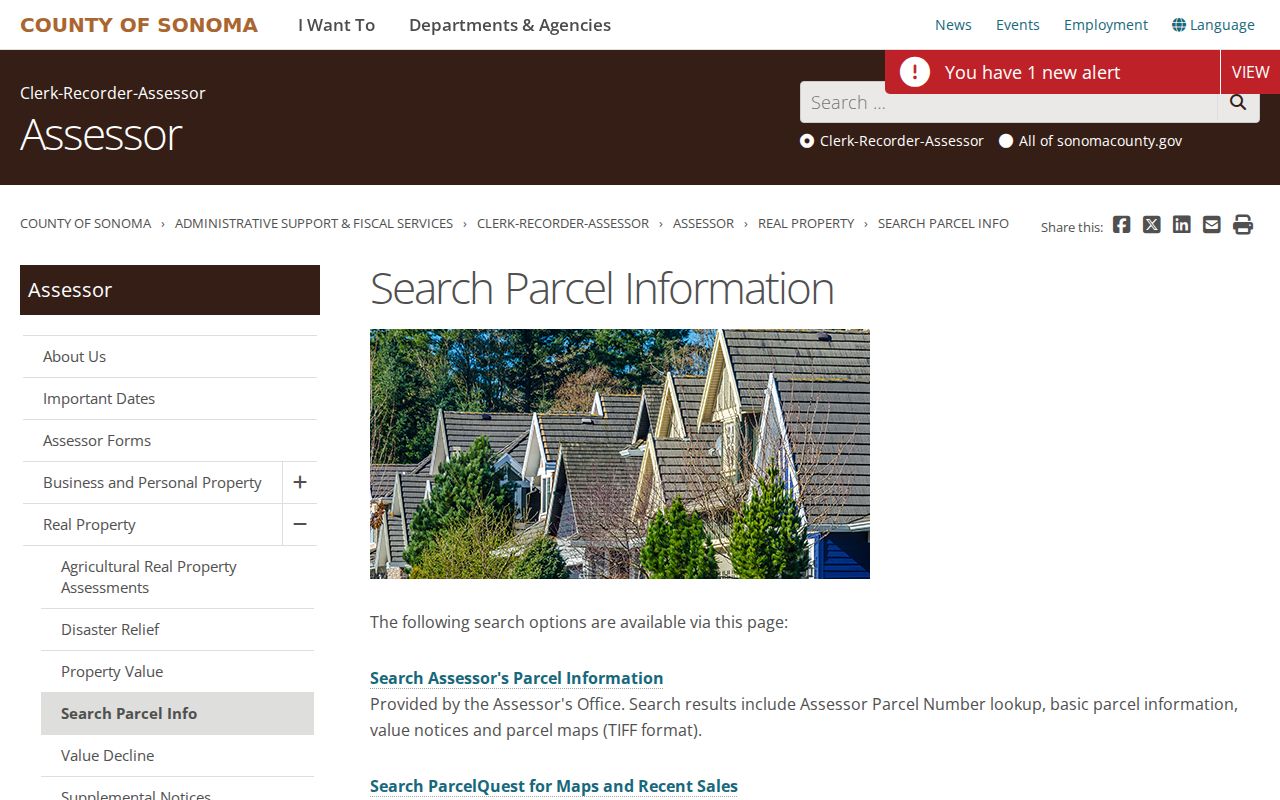 Windsor people search using Sonoma assessor parcel information